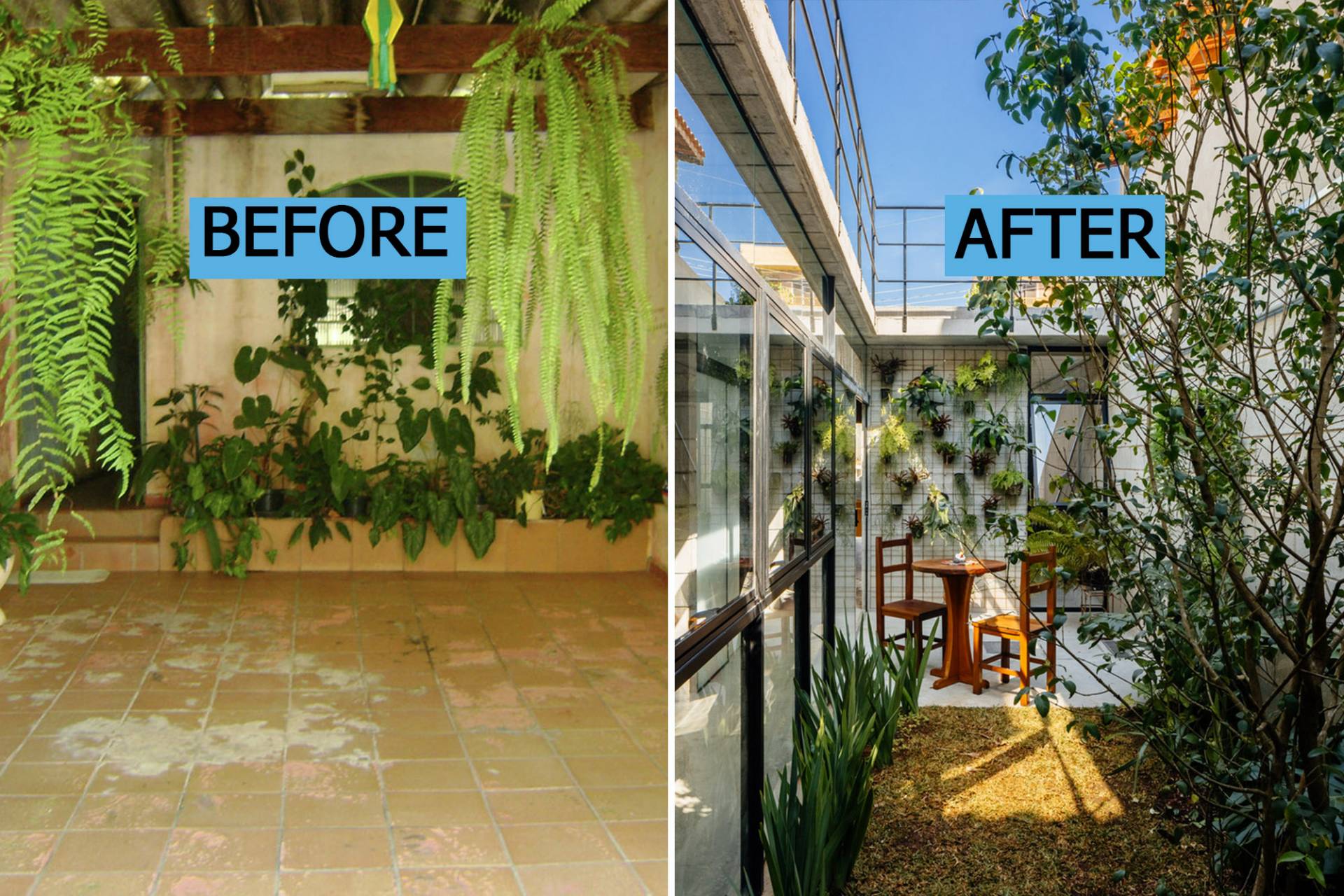 Before - After: Nhà cấp 4 xuống cấp nghiêm trọng bỗng hóa tổ ấm sáng bừng với khoảng vườn bên hông như vỗ về xúc cảm
