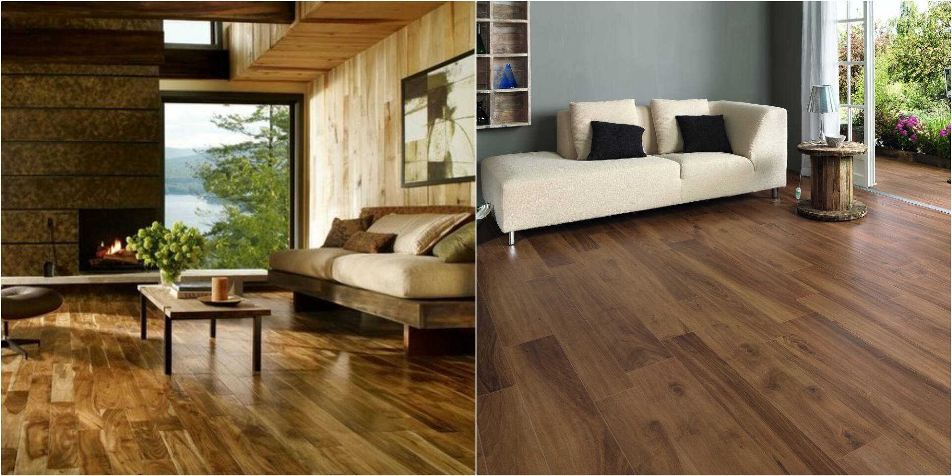 Lựa chọn vật liệu lát sàn cho phòng khách: Nên chọn gỗ tự nhiên ...