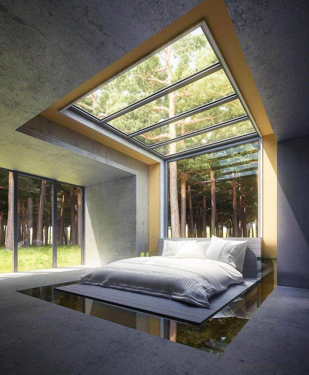 10 ý tưởng thiết kế phòng ngủ dưới giếng trời, mỗi ngày trôi qua đều là một ngày 
